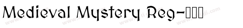 Medieval Mystery Reg字体转换